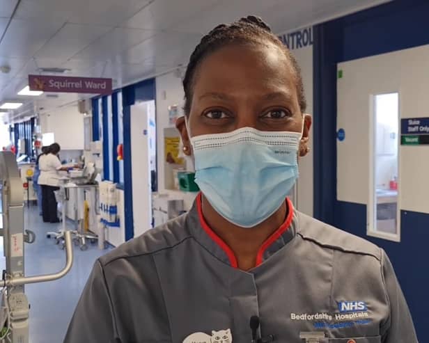 Marva Desir, Deputy Head Nurse for Children’s Services, who works at the Luton & Dunstable Hospital