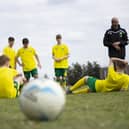 Students at Stratton Upper School got to don the famous yellow and green of Norwich City FC