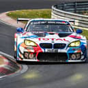 Sandy racing driver Ben Tuck in action
