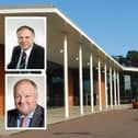Central Beds Council leader Cllr Richard Wenham (inset, top) has come to the defence of under fire Cllr Steve Dixon (below)