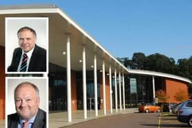 Central Beds Council leader Cllr Richard Wenham (inset, top) has come to the defence of under fire Cllr Steve Dixon (below)