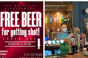 The Rose is offering 25-29 year-olds 'Free Beer for Getting Shot'
