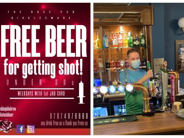 The Rose is offering 25-29 year-olds 'Free Beer for Getting Shot'