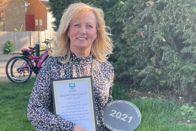 Anne with her award
