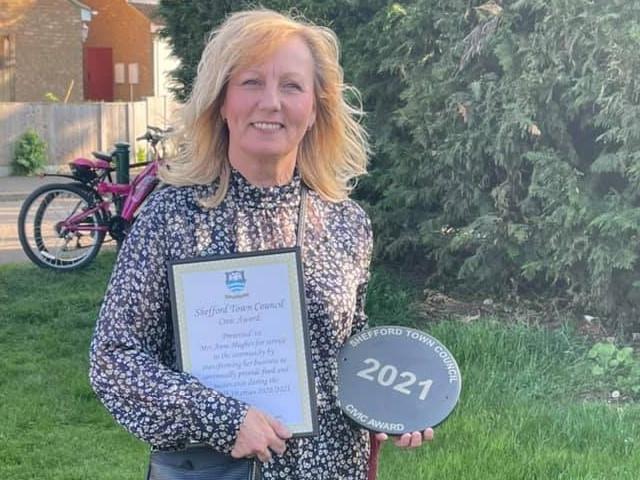 Anne with her award