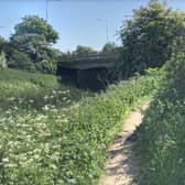 The underpass by the riverside walk is frequently filled with mud and water