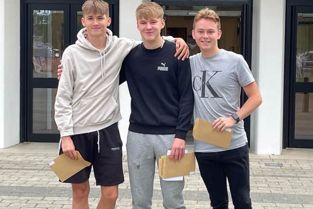The wait is over as students pick up their results (PIC: Stratton Upper School)