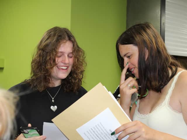 Sandy Secondary School GCSE results day
