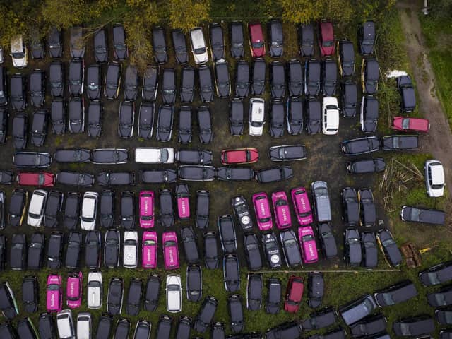Department for Transport figures show 464 vehicles were licensed to operate in Central Bedfordshire at the end of March