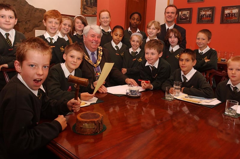 A visit to Sandy Town Council offices - way back in 2006