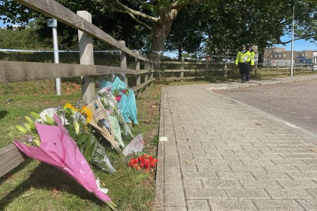 Flowers left in tribute (PIC: SWNS)