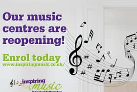 The music centres are reopening at the weekend