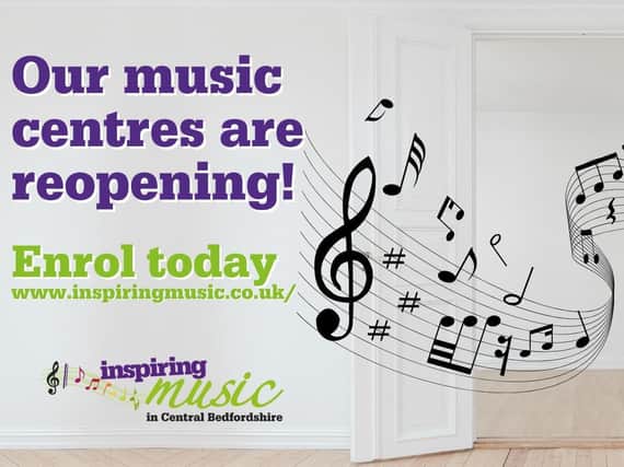 The music centres are reopening at the weekend