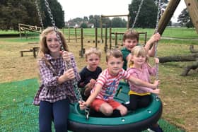 Left to right: Holly Wilkinson (11), Toby Valentine (3), Felix Valentine (6), Ben Irvine-Wright (9) and Isabelle Pickard (4)