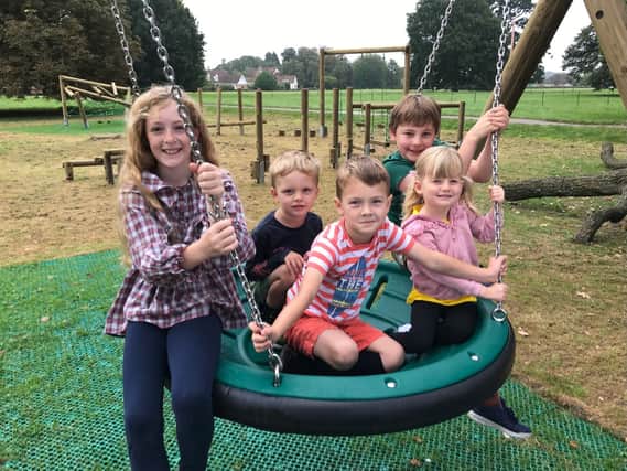 Left to right: Holly Wilkinson (11), Toby Valentine (3), Felix Valentine (6), Ben Irvine-Wright (9) and Isabelle Pickard (4)