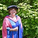 Former Bedfordshire Lord-Lieutenant Helen Nellis after being awarded an honorary doctorate by Cranfield University