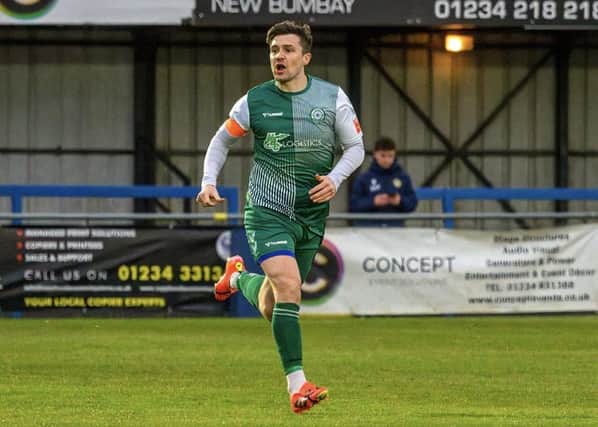 Tom Coles enjoyed a great career with Biggleswade FC. Photo: Guy Wills Sports Photography.