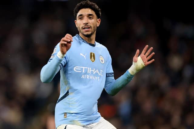 Manchester City's Omar Marmoush was one of the biggest signings of the January window. (Photo by Carl Recine/Getty Images)
