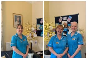 Left to right lymphoedema specialist nurses Paula Read, Katy Davies and Natasha Boysen