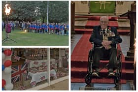 Commemorating the 80th anniversary of D-Day. Images: Sandy Town Council.