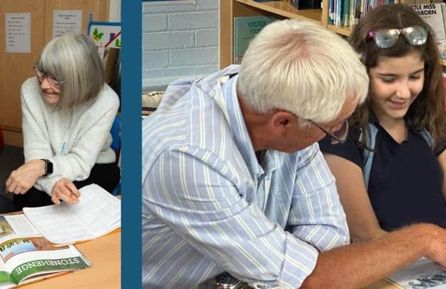 Schoolreaders volunteers reading with children in schools