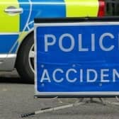 Police accident stock image