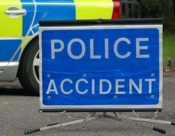 Police accident stock image