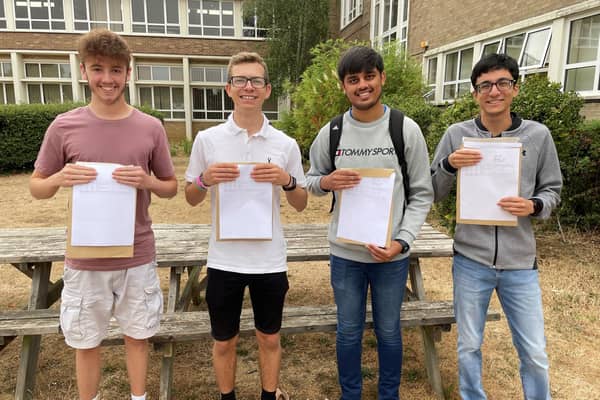 Stratton Upper School's A-level results. Image: Stratton Upper School.