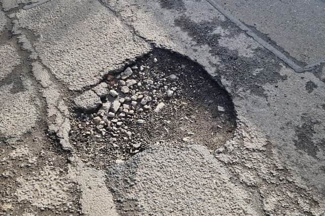File photo of a pothole.