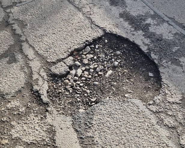 File photo of a pothole.