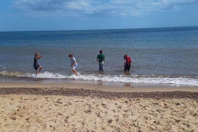 A trip to the beach was one of the highlights of a visit to Great Yarmouth for youngsters taking part in Central Bedfordshire Council's Holiday Activities and Food Programme