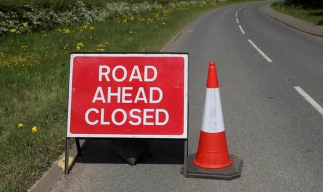 The closures affecting motorists this week