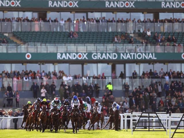 The 2023 Grand National takes place at Aintree on Saturday afternoon. (Photo by Michael Steele/Getty Images)