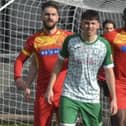 Jake Bunyan in action for Biggleswade.
