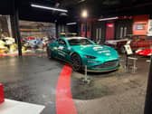 On display is one of the first Aston Martin Formula 1 safety cars