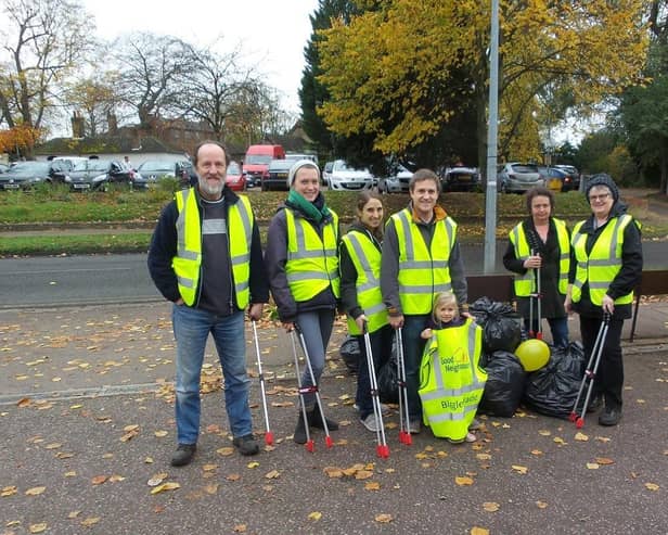 Members of BGN litter picking. Photo: BGN.