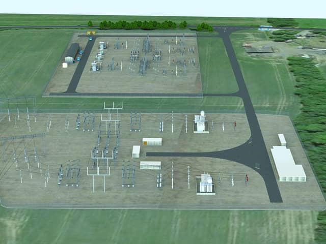 Artist's impression of the substation plans