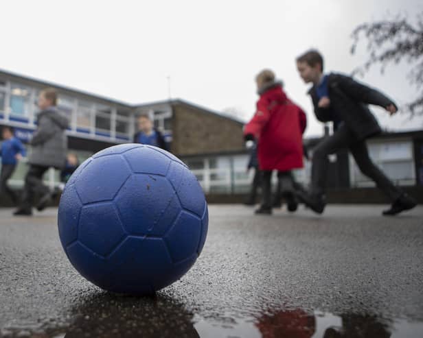 File photo of school children playing.