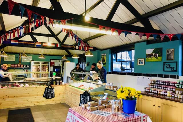 Lower Wilbury Farm shop in Stotfold has been recognised for its 'local food and drink'