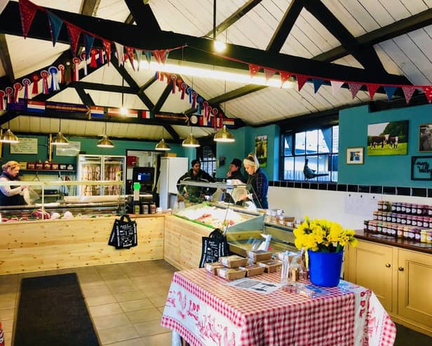 Lower Wilbury Farm shop in Stotfold has been recognised for its 'local food and drink'