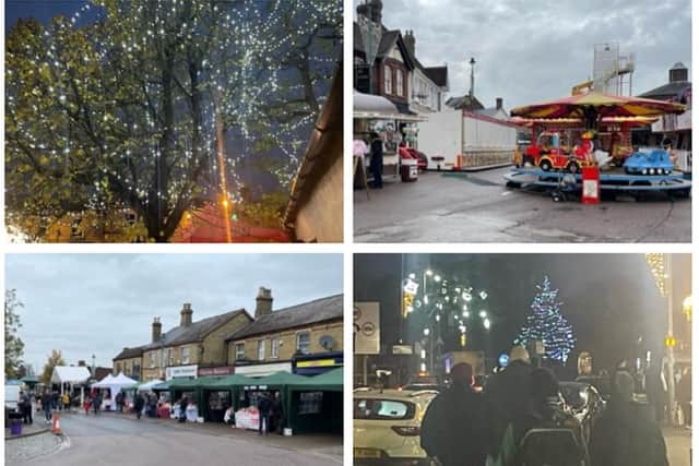 The Christmas Lights Switch-On in Sandy. Credit: Nicola Sewell, Town Clerk.