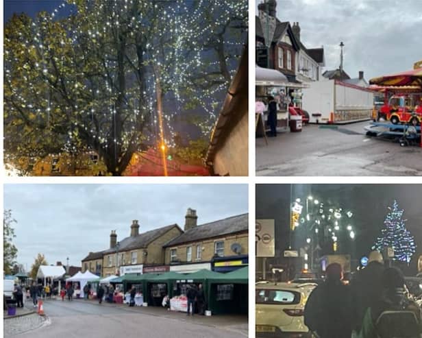 The Christmas Lights Switch-On in Sandy. Credit: Nicola Sewell, Town Clerk.