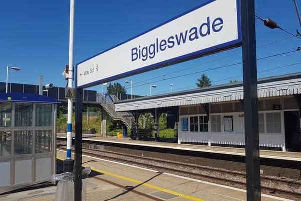 Biggleswade train station. Image supplied by Julian Vaughan.