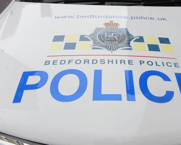 File image of a Bedfordshire Police car.