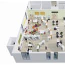 An artist's impression of the new library. Picture: Central Bedfordshire Council