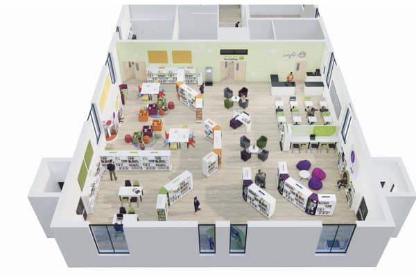 An artist's impression of the new library. Picture: Central Bedfordshire Council