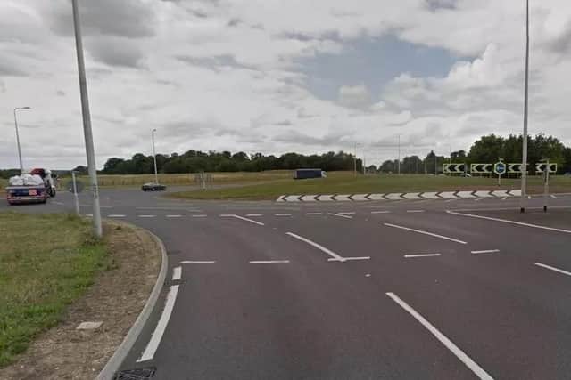Safety concerns have been raised after a lorry overturned on the A1 near Biggleswade