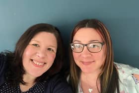 Susan Liverman (left) and Maddie Roberts (right) first set up the 'No School Fines' petition in February 2022.