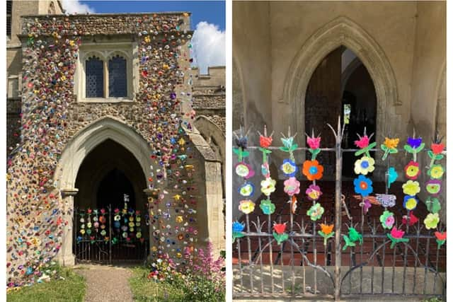 Decorations at St Mary Magdalene Church. Photos: Kathy Baker