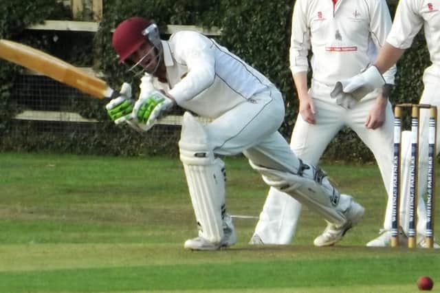 Ben Evans in bat.